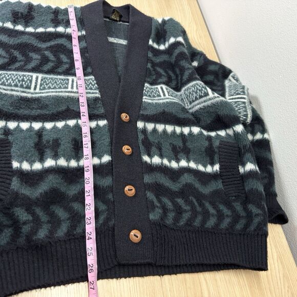 Vintage Tejidos Milma Huasi Sweater Men L Wool Cardigan Aztec Alpaca Llama Heavy - Picture 8 of 8